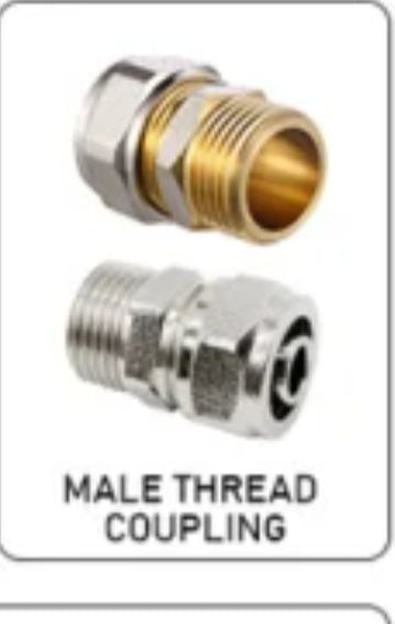 pex male thread coupling 18*1/2