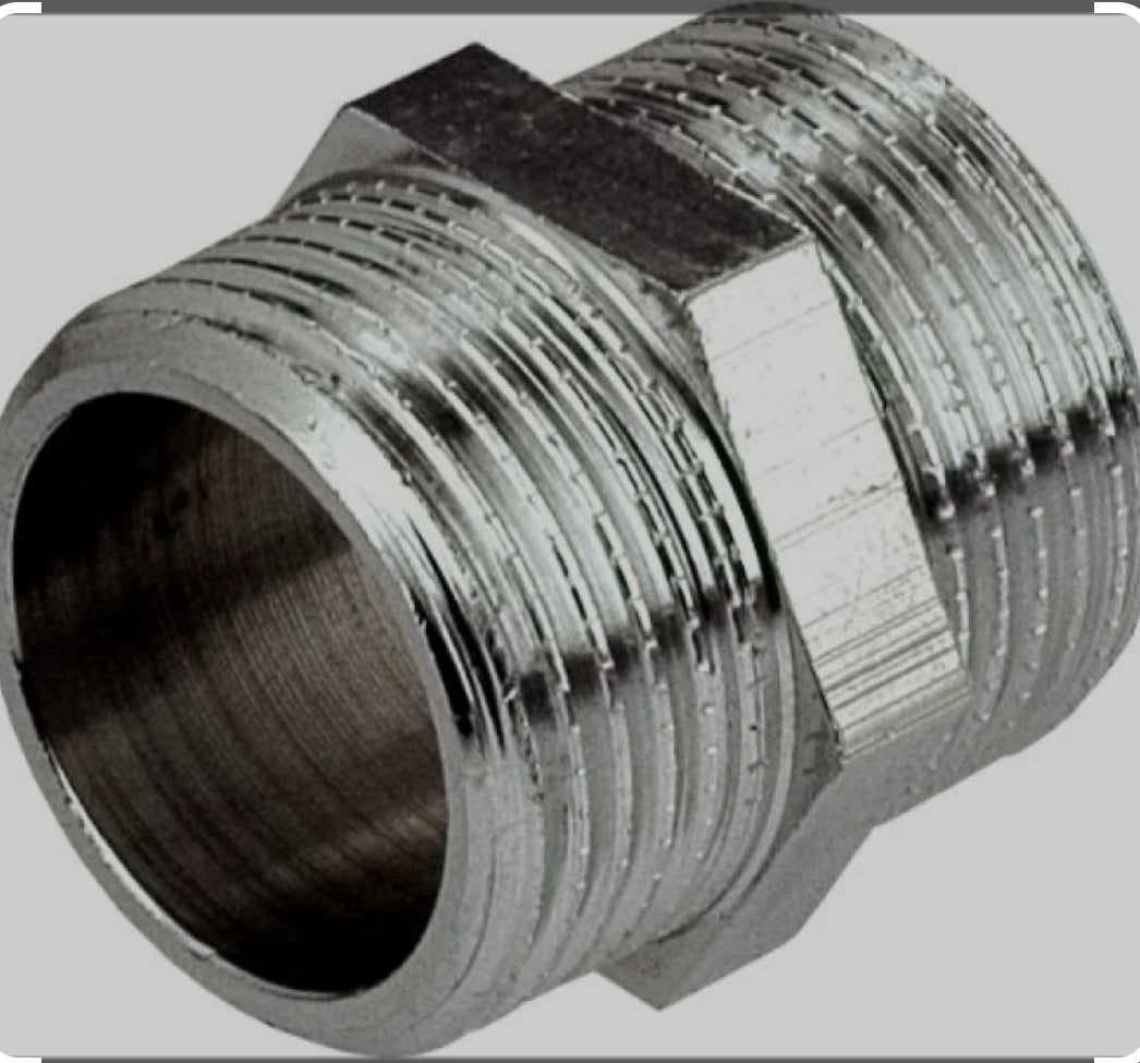 Nipple chrome 1/2"