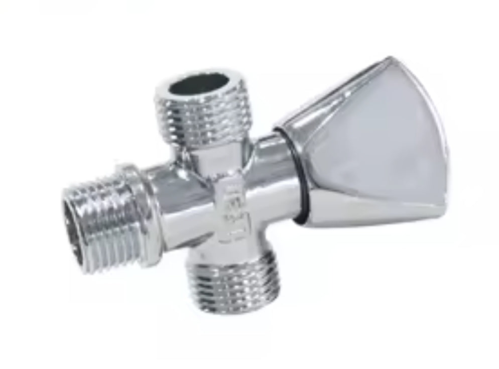 Cross angle valve chrome 1/2*1/2