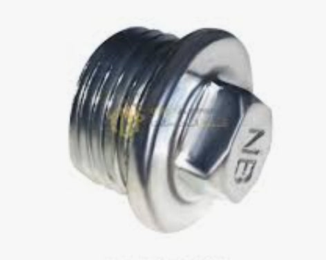 Chrome male end cap 1/2"