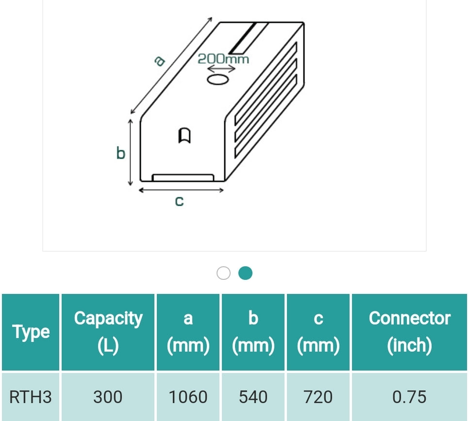 ntg خزان 300 مستطيل