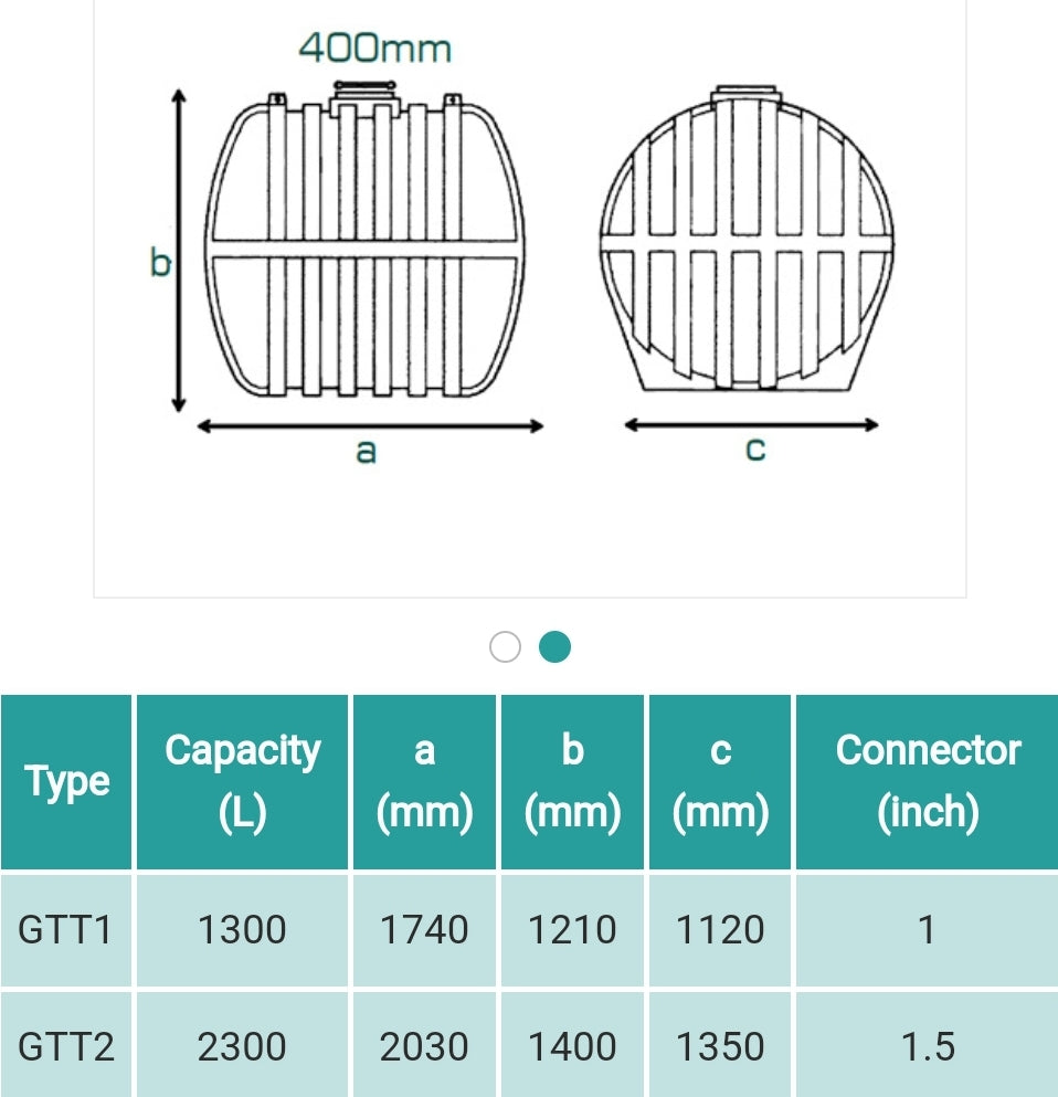 ntg خزان 2300 ليتر صهريج طبقتين