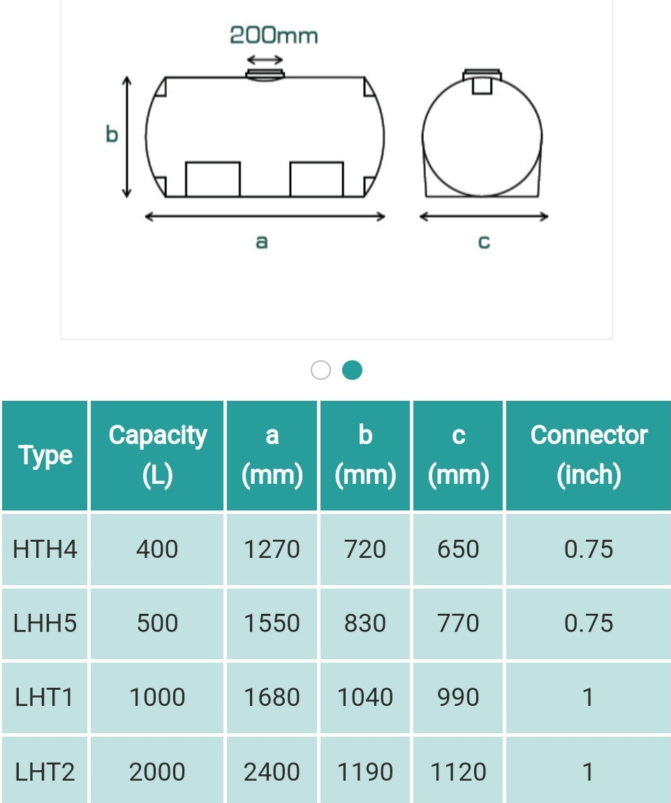 ntg خزان 2000 صهريج قليل العرض