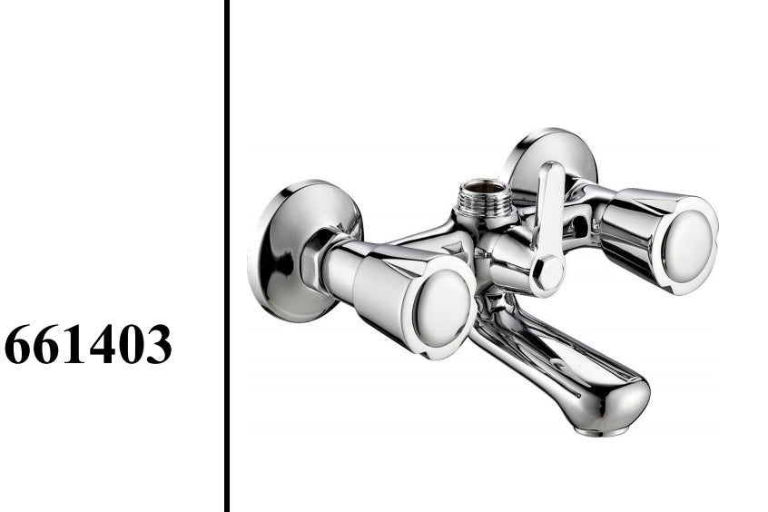 Lavabo and shower mixer copper