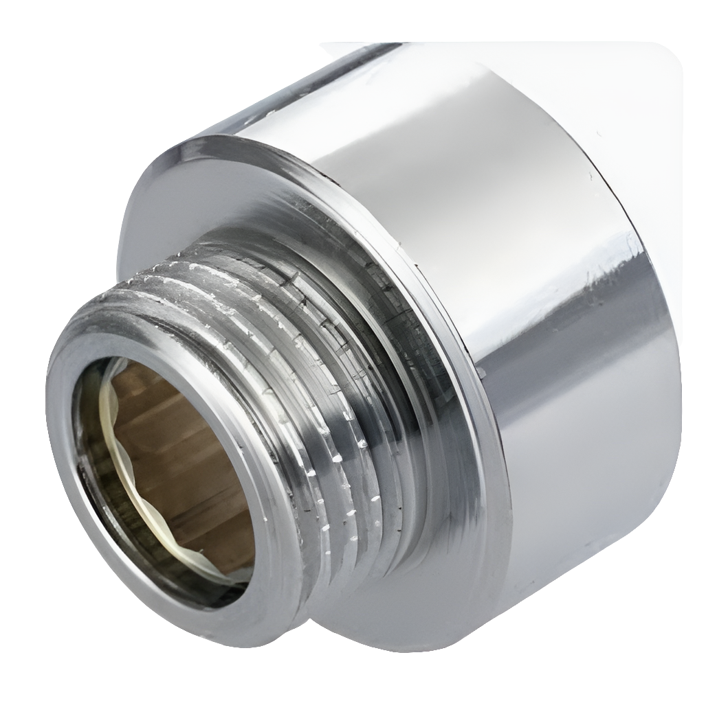 Socket male chrome 1/2×3/8