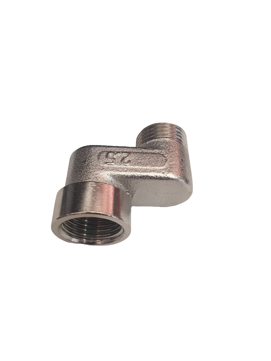 Elbow threaded chrome 2.5cm